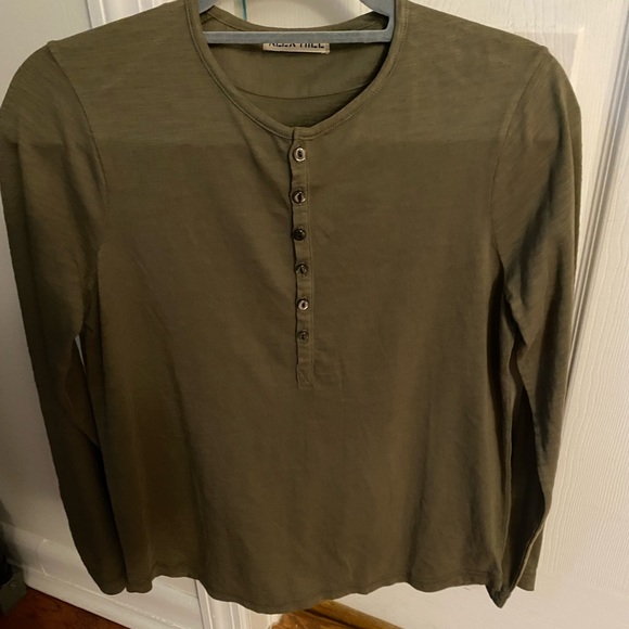 Alex Mill Sweaters - ALEX MILL long sleeve Tshirt Green size S